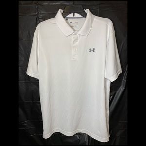 Men’s white dry fit Under Armor Shirt